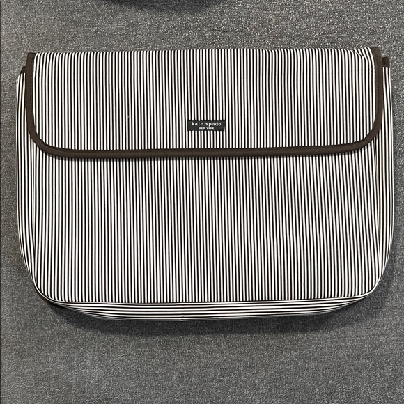kate spade Accessories - Kate Spade Men's Black and White Striped Laptop Bag